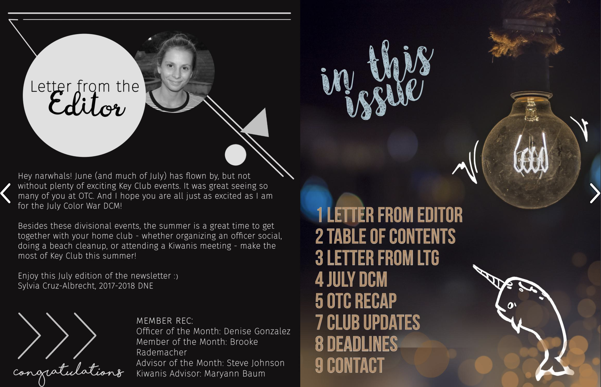 newsletter covers